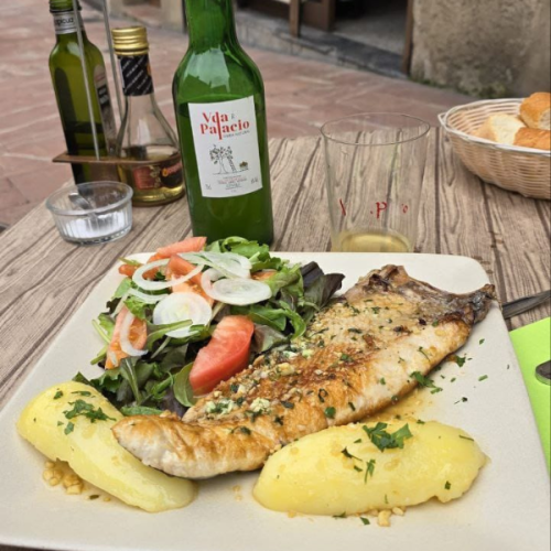 pescado a la espalda